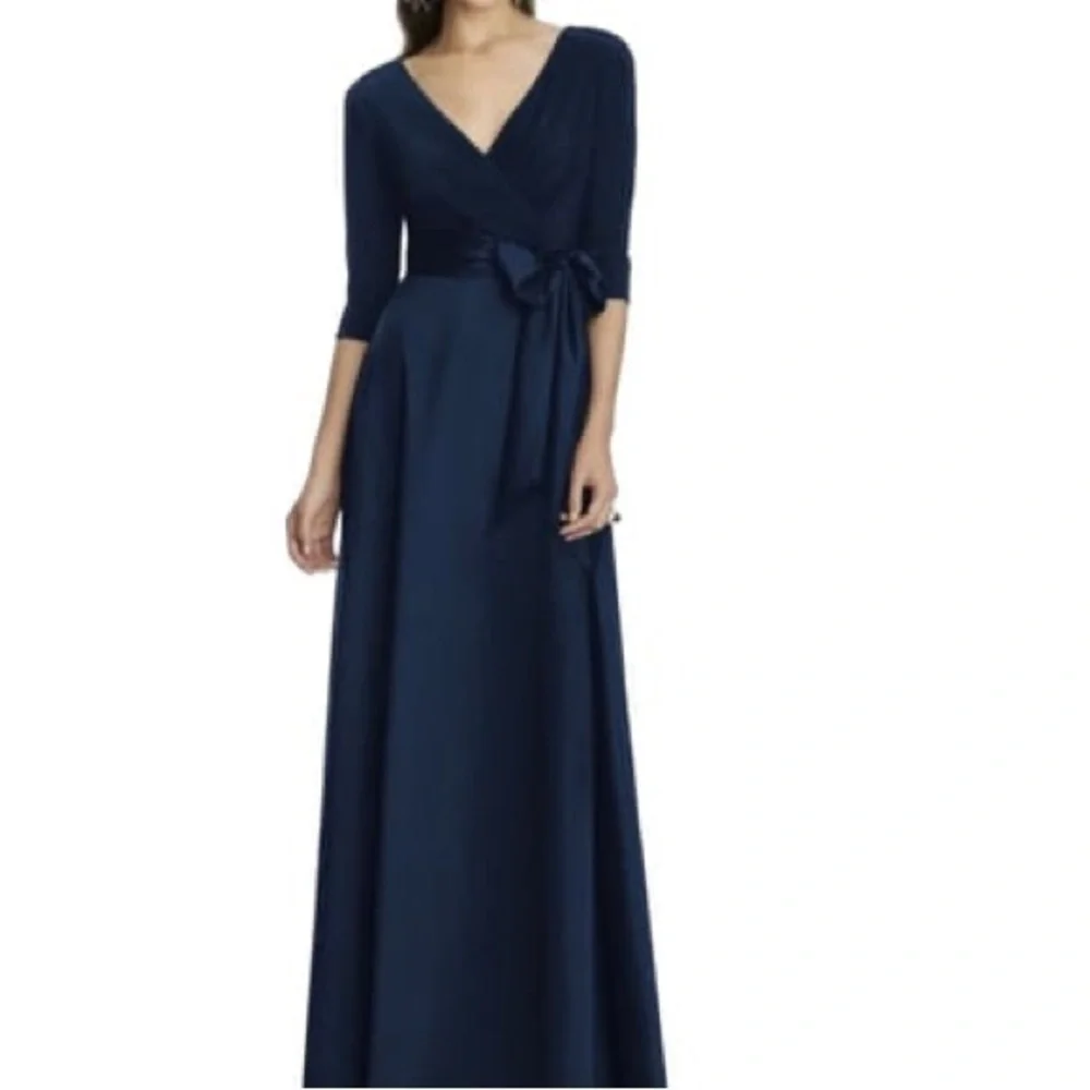 💙Alfred Sung,Timeless,Stunning Simple Elegance,Rich Navy,Mint Condition,Size 14 - Picture 7 of 15